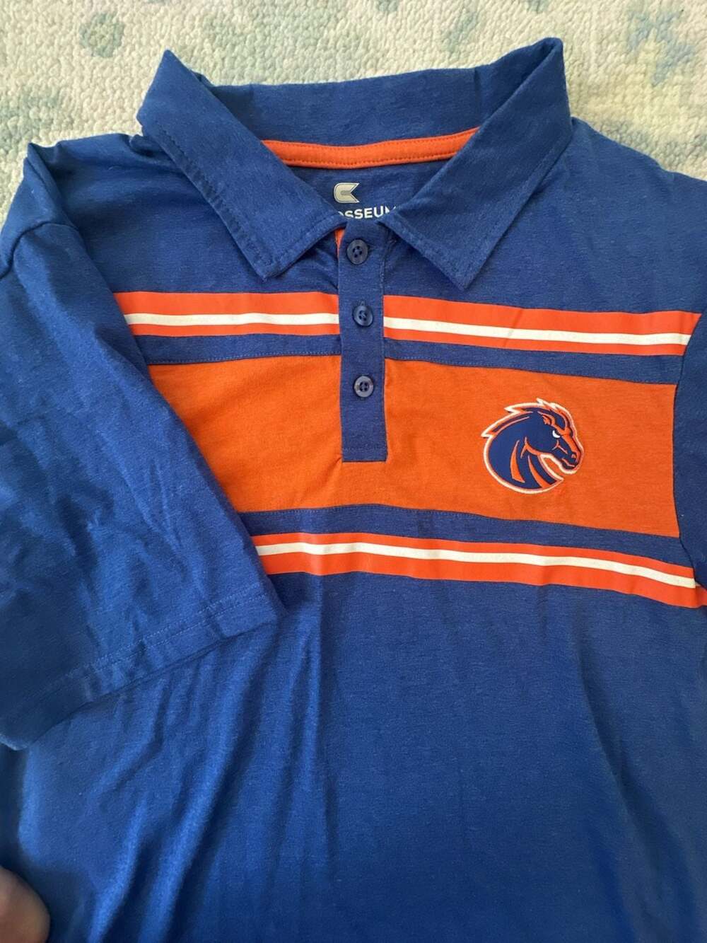 Colosseum Men's Boise State Broncos Polo Shirt, Size L